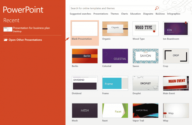 PowerPoint Staring Page